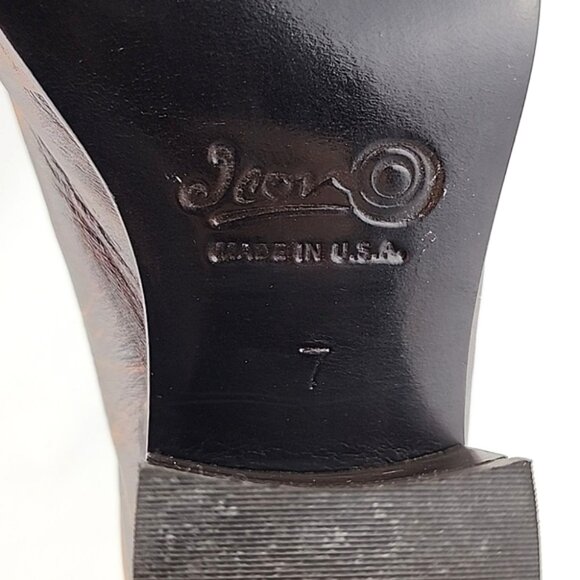 Icon Women's Leather Tan Wearable Art Western Horses Heeled Mules Shoes Size 7 - Picture 13 of 16